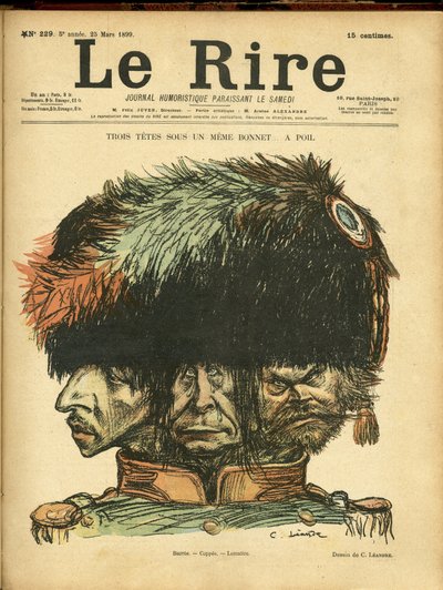 Ilustrace Charlese Leandra (1862-1934) pro obálku Le Rire od Charles Leandre