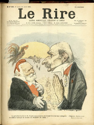 Ilustrace Charlese Leandra (1862-1934) pro obálku Le Rire od Charles Leandre
