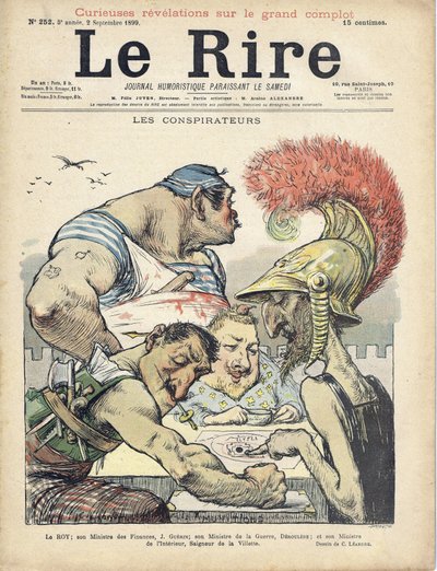 Ilustrace Charlese Leandra (1862-1934) pro obálku Le Rire od Charles Leandre