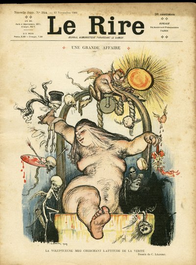 Ilustrace Charlese Leandra (1862-1934) pro obálku Le Rire od Charles Leandre