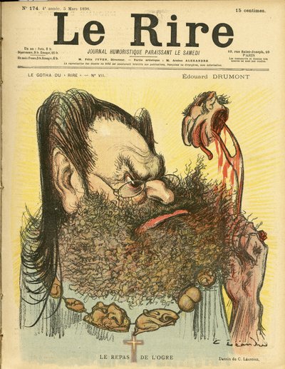 Ilustrace Charlese Leandra (1862-1934) pro obálku Le Rire od Charles Leandre