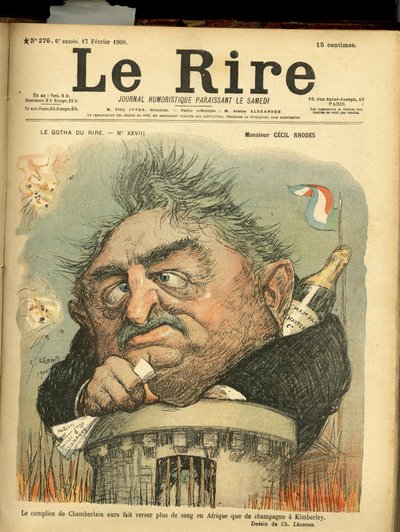 Ilustrace Charlese Leandra (1862-1934) pro obálku Le Rire od Charles Leandre