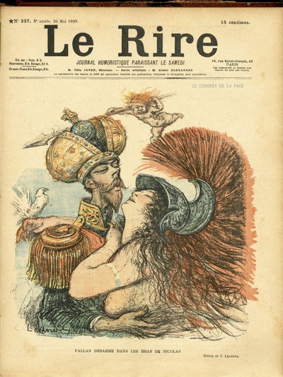 Ilustrace Charlese Leandra (1862-1934) pro obálku Le Rire od Charles Leandre
