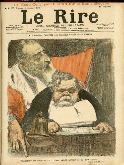 Ilustrace Charlese Leandra (1862-1934) pro obálku Le Rire od Charles Leandre