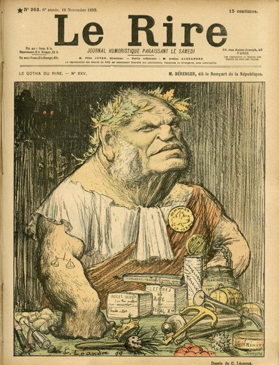 Ilustrace Charlese Leandra (1862-1934) pro obálku Le Rire, č. 263 od Charles Leandre