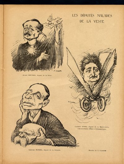 Čtené, satirické v barvách od Charles Leandre