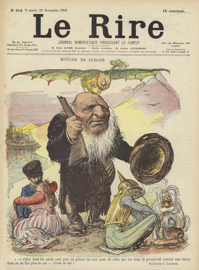 Paul Kruger, ilustrace pro Le Rire od Charles Leandre