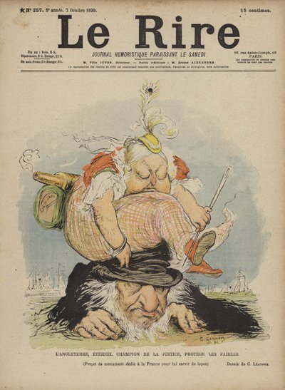 Královna Viktorie, ilustrace pro Le Rire od Charles Leandre