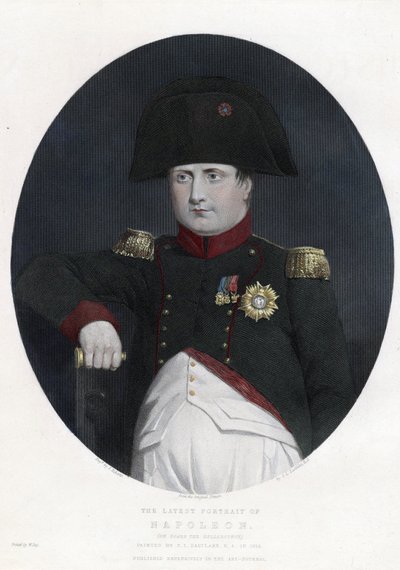 Nejnovější portrét Napoleona na palubě Bellerophon - Eastlake, Sir Charles Lock (1793-1865) - 1815 - Lept, akvarel - 29,5x22,4 - Soukromá sbírka od Charles Lock Eastlake