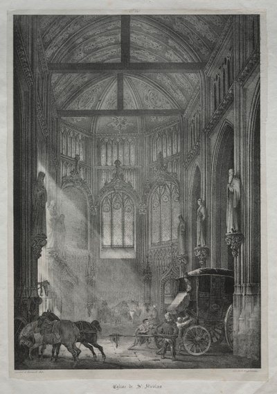 Kostel svatého Mikuláše, Rouen od Charles Louis Lesaint