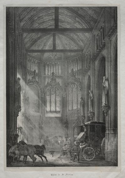 Kostel svatého Mikuláše, Rouen, 1823. od Charles Louis Lesaint