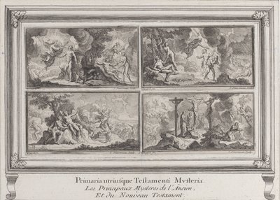 Čtyři biblické scény: hlavní tajemství Starého a Nového zákona Les principaux..., 1680-1728. od Charles Louis Simonneau