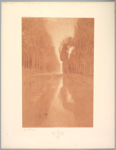 Suite of Landscapes: Landscape, Plate 2, Note, Starflowers od Charles Marie Dulac