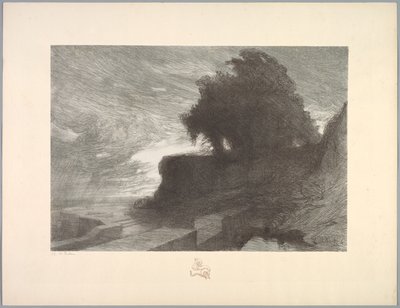 Suite of Landscapes: Landscape, Plate 4, Note, Had od Charles Marie Dulac