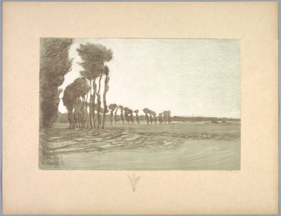 Suite de Paysages: Krajina, Talíř 5, Remarque, Tři stébla pšenice od Charles Marie Dulac