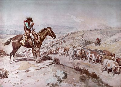 Pohon dobytka od Charles Marion Russell