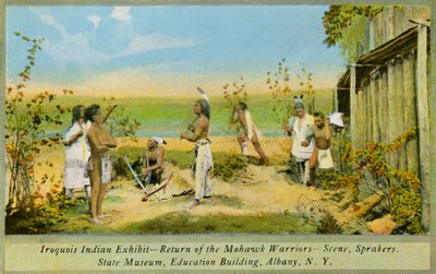 Iroquois Indian Exhibition, State Museum, Albany od Charles Marion Russell