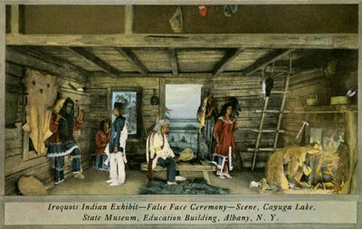 Iroquois Indian Exhibition, State Museum, Albany od Charles Marion Russell
