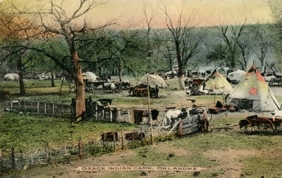 Osage Indian Camp, Oklahoma od Charles Marion Russell