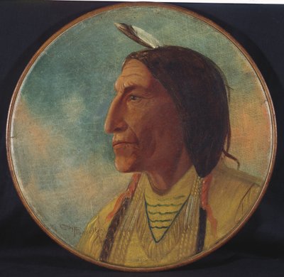Portrét náčelníka Wolf Robe, 1892 od Charles Marion Russell