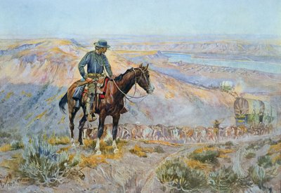The Wagon Boss (olej na plátně) od Charles Marion Russell