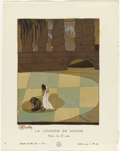 Gazette du Bon Ton, 1914 – č. 7: Legenda o Josephovi / Scéna z druhého jednání od Charles Martin