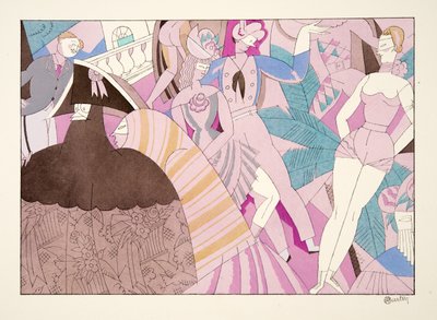 The Carnival from Sports & Entertainment, pub. 1914 (tisk šablony) od Charles Martin