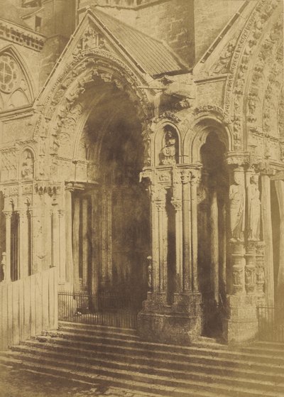 Katedrála v Chartres. Portál Septentrional. od Charles Marville