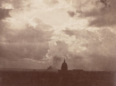 Studie mraků nad Pantheonem, Paříž, 1856 (foto) od Charles Marville