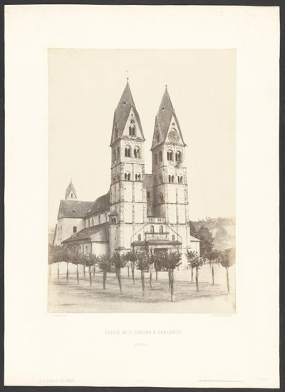 Kostel svatého Castora v Coblentzu od Charles Marville