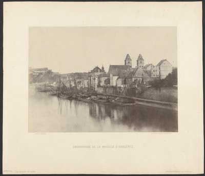 Ústí Mosely u Coblentzu od Charles Marville