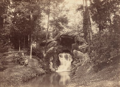 Grotta, Mare aux Biches, Bois de Boulogne, 1858-1860 (foto) od Charles Marville