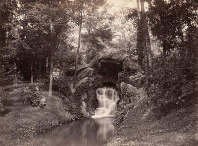 Jeskyně v Bois de Boulogne, 1858-1860. od Charles Marville