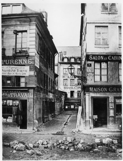 Paris 4 rue de Breteuil, pohled z rue Reaumur směrem k rue Vaucanson, 1858-78 od Charles Marville