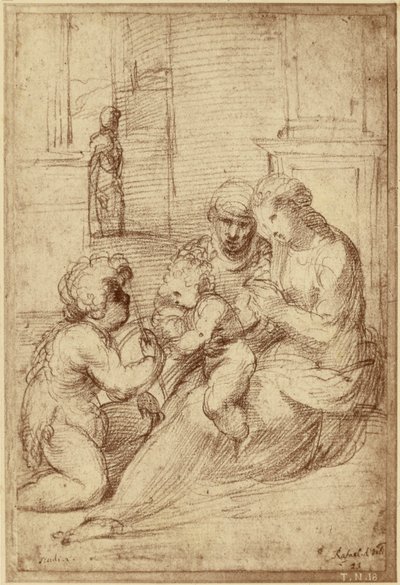[Reprodukce Raphaëlovy kresby] od Charles Marville
