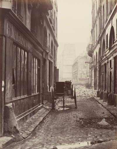 Rue Estienne, z Rue Boucher, 1862-65. od Charles Marville