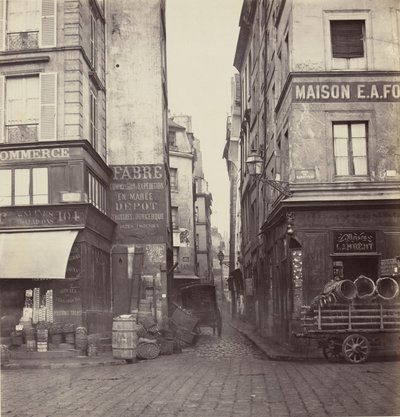 Rue Mondetour, z Rue Rambuteau, 1860-70s. od Charles Marville