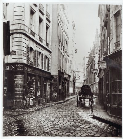 Rue Saint-Severin, z Rue de la Harpe, Paříž, 1858-78 od Charles Marville
