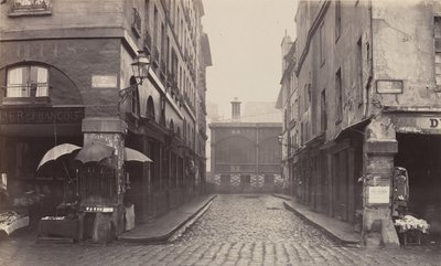 Rue du Contrat-Social, rue de la Tonnellerie, 1864-1865. od Charles Marville