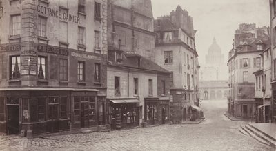 Rue du Haut-Pave Pantheon v dálce, 1865-69. od Charles Marville