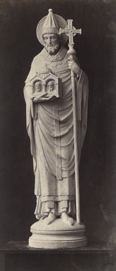 Socha z Louvru (stříbrný tisk alba) od Charles Marville