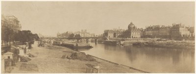 Seina z Pont du Carrousel směrem k Notre Dame, 1853 (foto) od Charles Marville