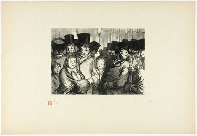 Boulevard du Temple o půlnoci, od Tirage Unique de Trente-Six Bois od Charles Maurand
