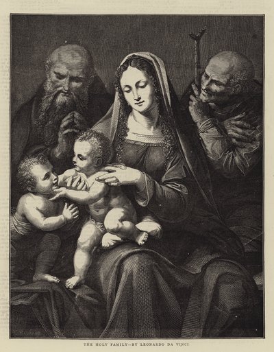 Svatá rodina, Leonardo da Vinci od Charles Maurand
