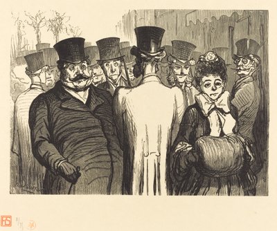 Bulvár Italů od Charles Maurand after Honoré Daumier