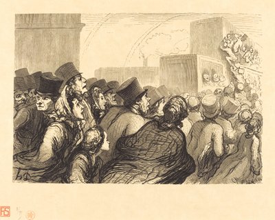 Nedělní cestovatelé od Charles Maurand after Honoré Daumier