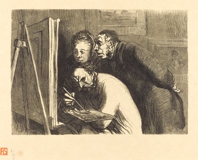 Malíři a buržoazie od Charles Maurand after Honoré Daumier