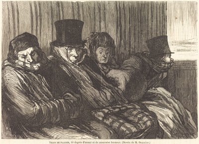 zábavný vlak od Charles Maurand after Honoré Daumier