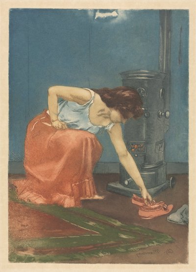 Papuče (barevný lept a akvatinta) od Charles Maurin