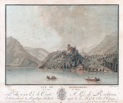 Pohled z Rinkenbergu na Brenzské jezero od Charles Melchior Descourtis